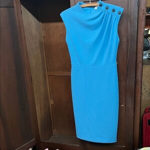 Calvin Klein sleeveless Blue Dress